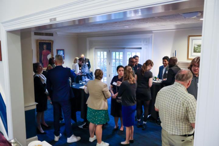 A group at a reception