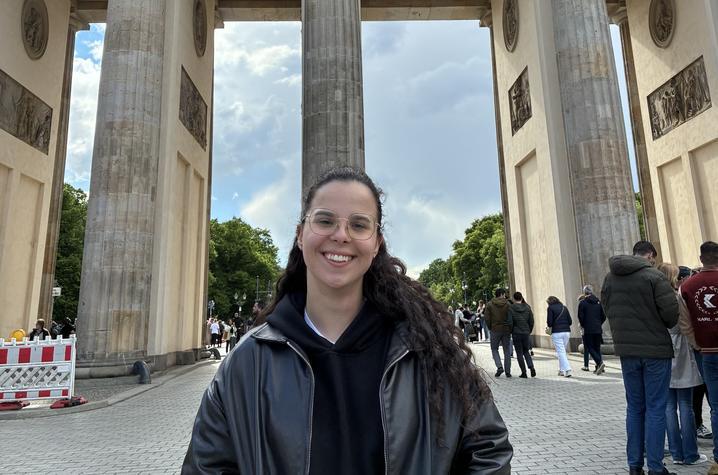 photo of a student in Berlin